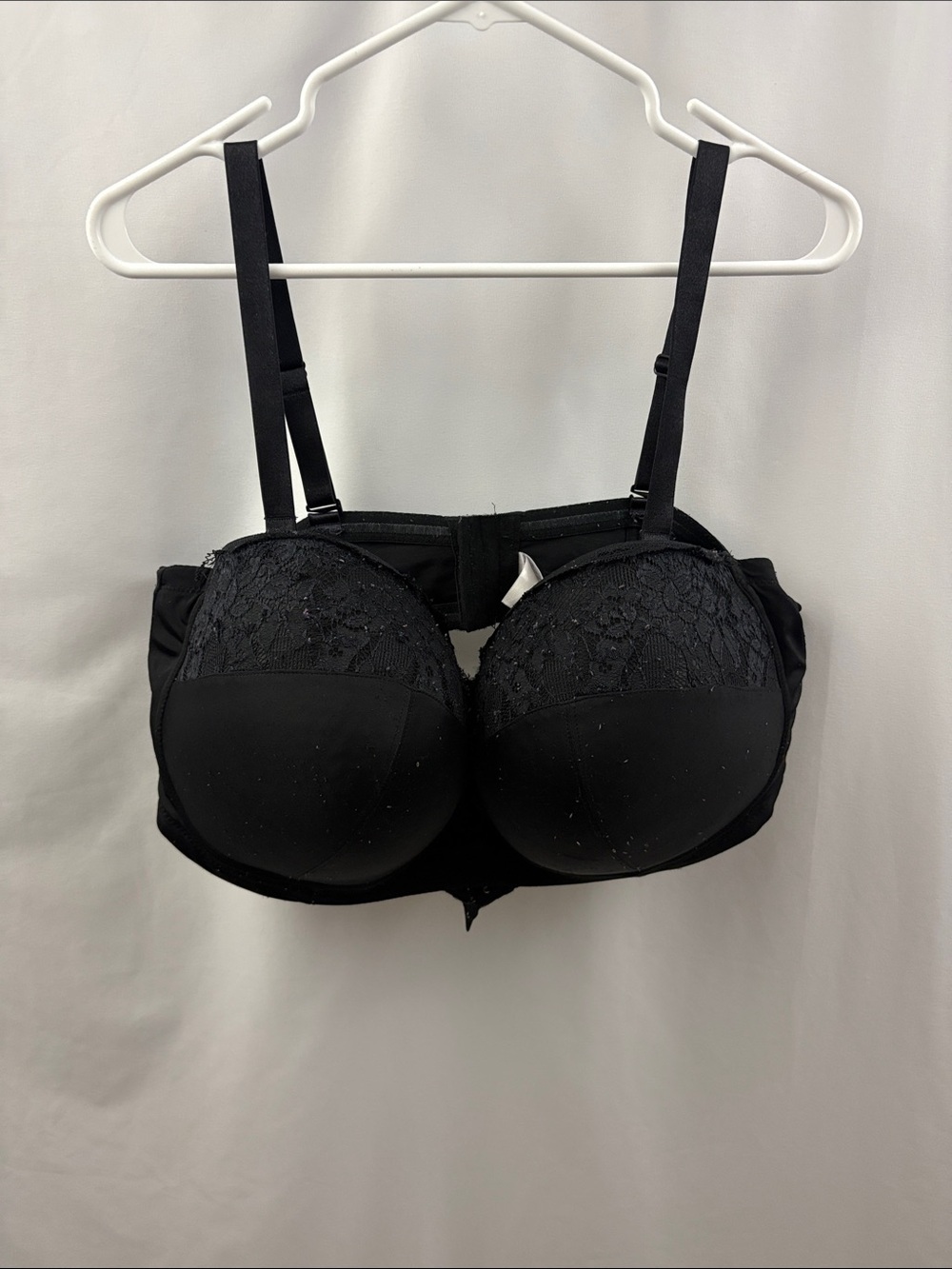 46DDD Ashley Stewart Butterfly Contour Cup Underwire Bra Black
